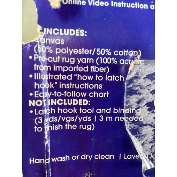 Caron Wonderart Latch Hook Kit 24"X34" Lab Puppies #426166 Vintage New In Box - Picture 14 of 14